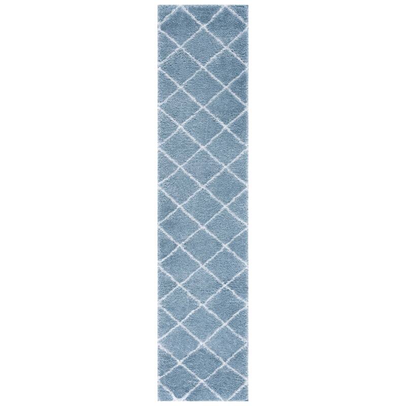SAFAVIEH Tahoe Shag Emilia Trellis 1.2-inch Thick Rug
