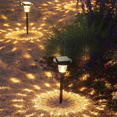 6 PCS Solar Pathway Lights - 2 Modes Solar Landscape Lights Waterproof