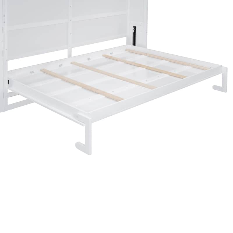 Queen Size Murphy Bed Wall Bed with Cabinets