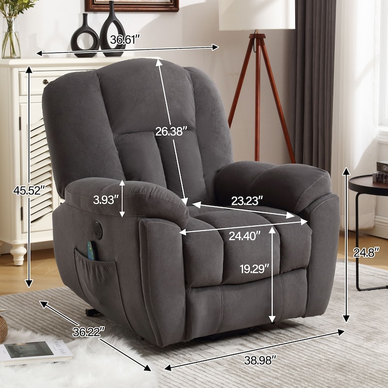 Power Lift Recliner Chair with Heat and Massage