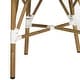 preview thumbnail 7 of 8, SAFAVIEH Salcha Indoor-Outdoor Black/ White Stacking Side Chair (Set of 2)