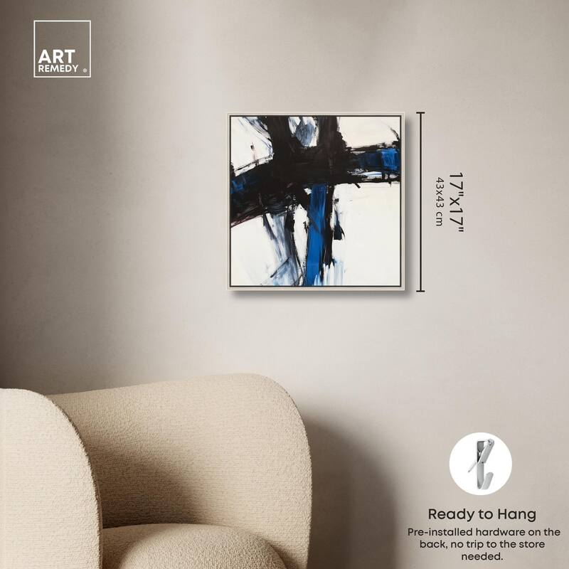 Blue Streak I Canvas by Art Remedy