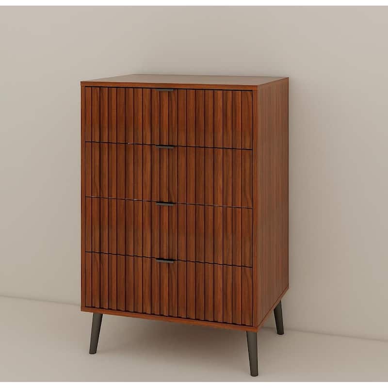 Wooden Chest of Drawers - Spacious Storage Organizer for Bedroom or Living Room, Modern Design with Multiple Compartments