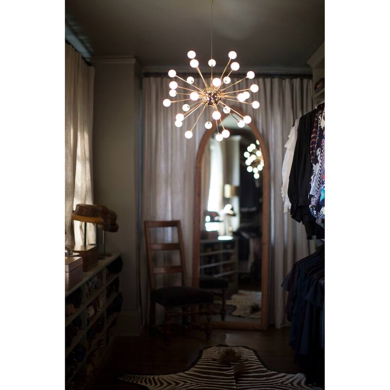 Fredrick Ramond Impulse 30 Light 24" Wide Integrated LED Chandelier