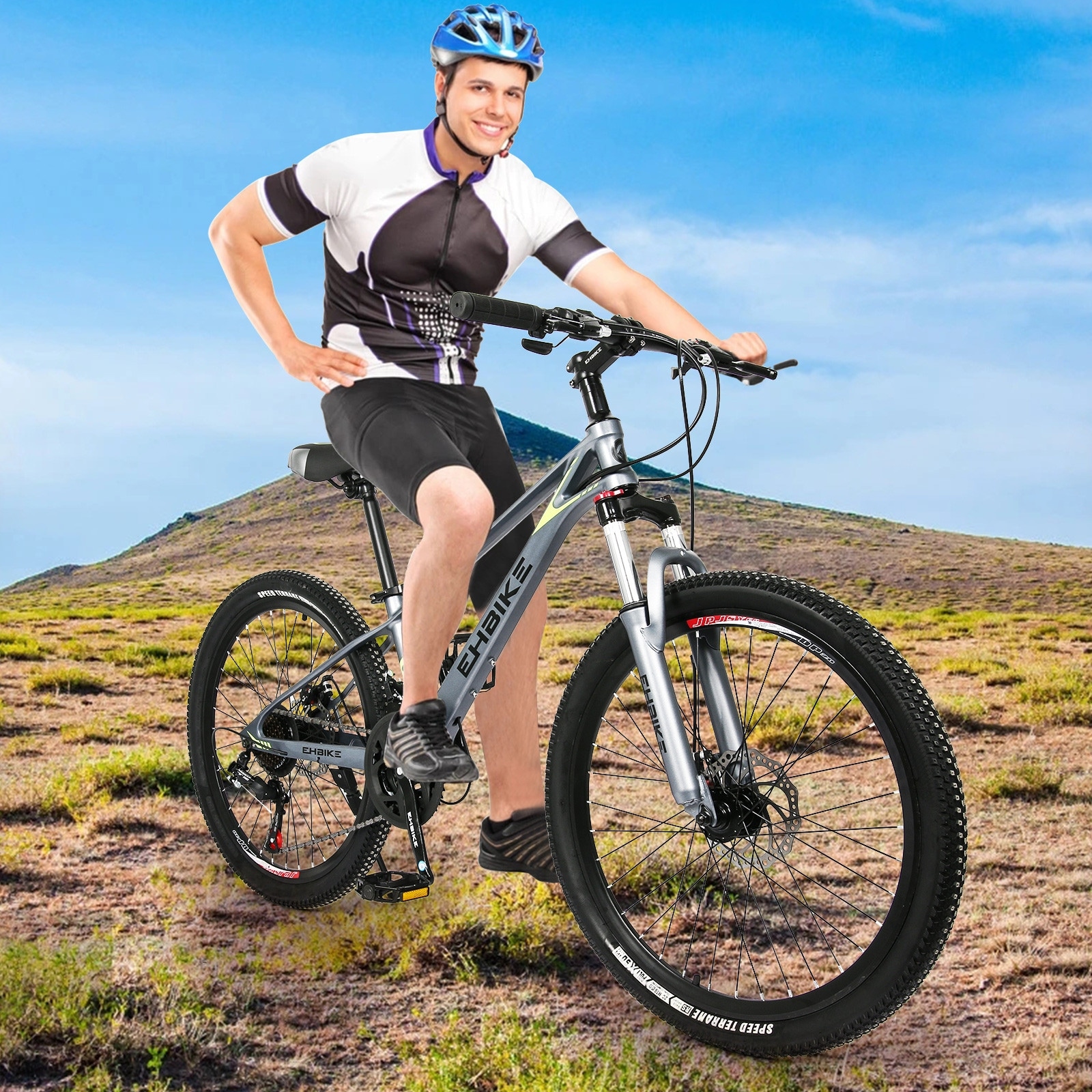 Mountain Bike 24 inch 21 Speed Alloy Frame Whole Body Paint