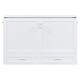preview thumbnail 6 of 11, Queen Storage Bed Pulley Structure Murphy Bed Wall Platform Bed, White