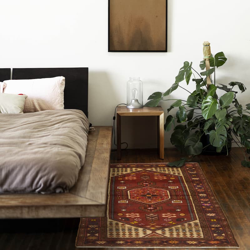 ECARPETGALLERY Hand-knotted Andelz Red Wool Rug - 3'1 x 5'3