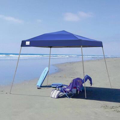 Blue Finish Folding Canopy Tent with diagonal feet - 94.5*118*94.9INCH