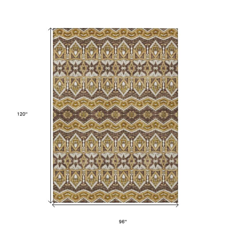 HomeRoots Moroccan Transitional Rectangle Outdoor Rug