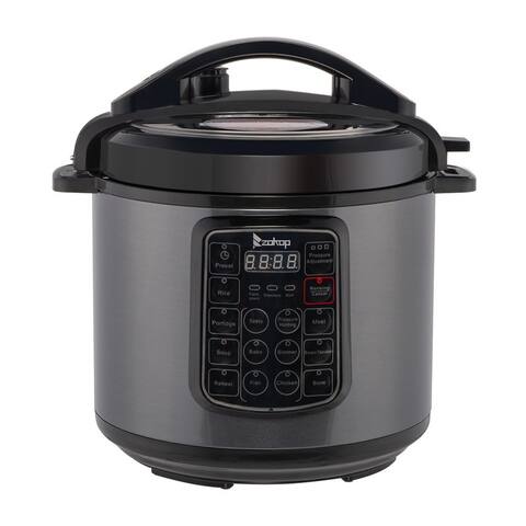 ZOKOP 6Qt Stainless Steel Electric Pressure Cooker with 13 in 1 Cooking Mode