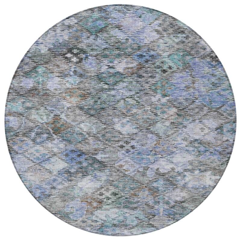 HomeRoots Floral Traditional Rectangle Outdoor Rug