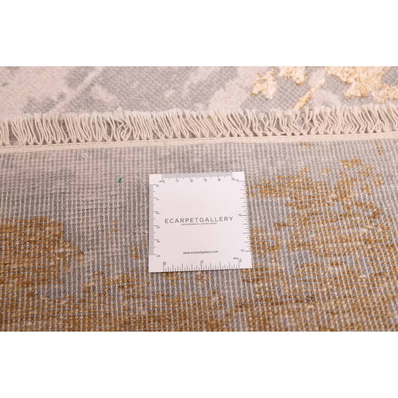 ECARPETGALLERY Hand-knotted Legacy Grey Silk, Wool Rug - 9'0 x 12'0