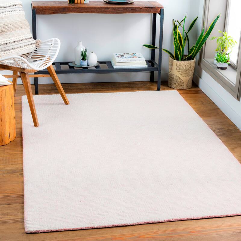 Farina Modern Wool/Viscose Handmade Area Rug