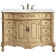 preview thumbnail 1 of 9, Elegant Lighting VF10148-VW Danville 48" Free Standing Single Basin Antique Beige - Natural Finish