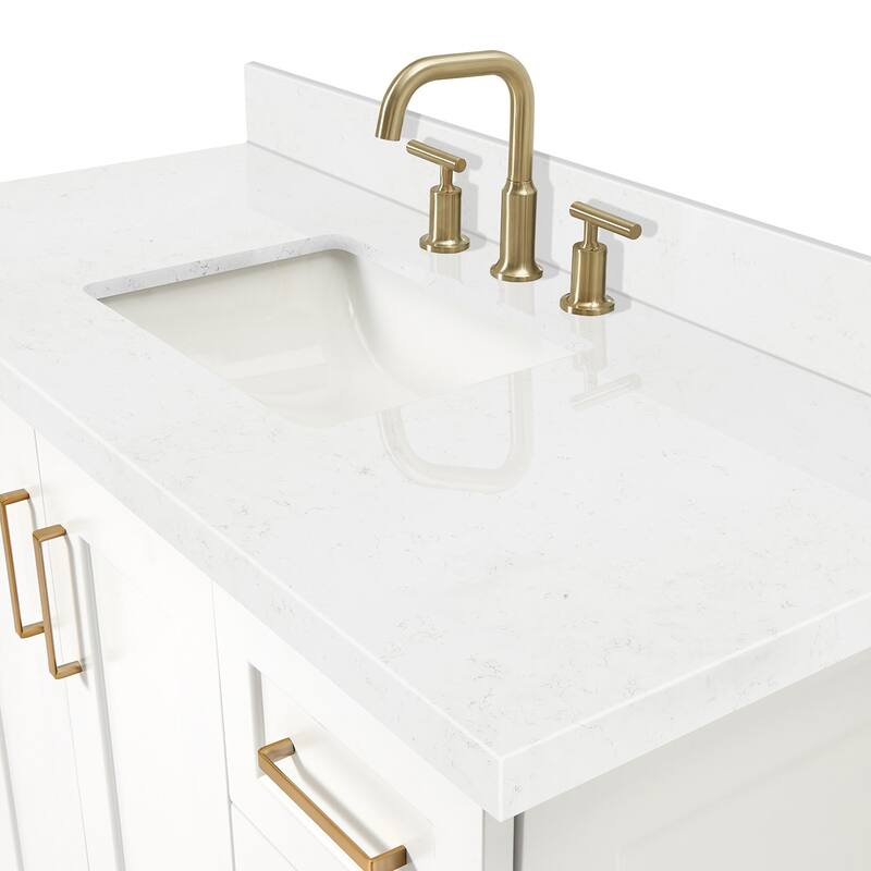 Ariel Q048SCQRVO Taylor 48" Free Standing Single Basin Vanity Set with