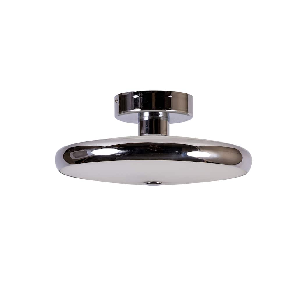 Elk Home Ciambella Chrome Glass 14.5 Inch Wide Flush Mount