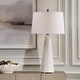 preview thumbnail 2 of 6, Uttermost Loire Ivory Glaze Table Lamp - 35.75'' H X 19'' W X 19'' D