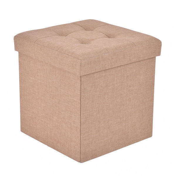 storage cube seat grey