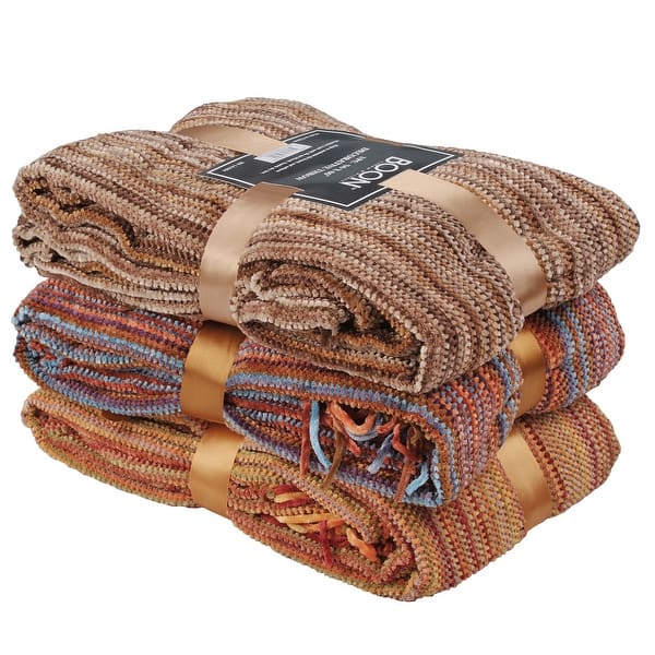 slide 2 of 37, Multi Color Crystal Chenille Throw Blanket