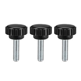 uxcell M5 x 30mm Male Thread Knurled Clamp Knobs Grip Thumb Screw on Type Round Head 10 Pcs 
