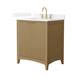 Option Natural Oak / White Quartz Top / Brushed Gold