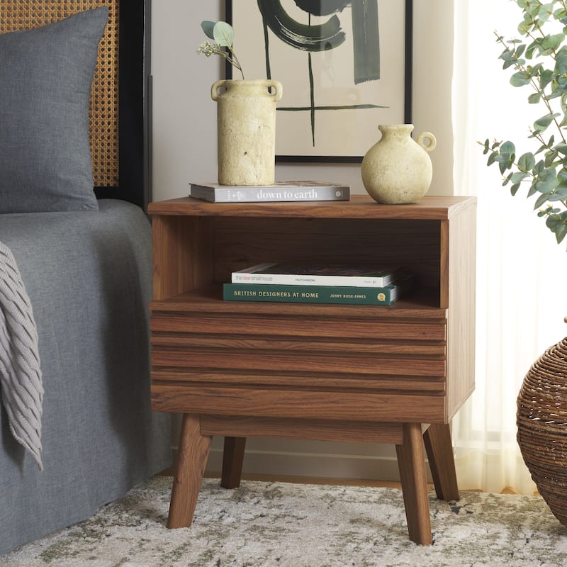 SAFAVIEH Home Esma 1 Drawer 1 Shelf Nightstand