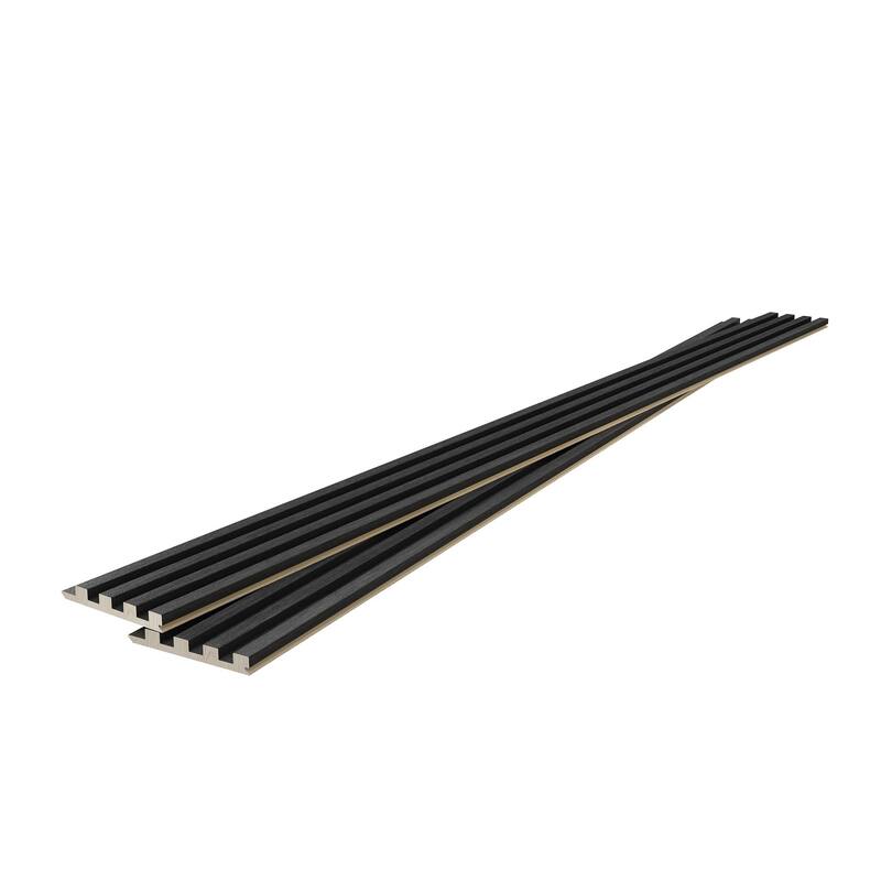 4 Pack Acoustic Wood Wall Panels - Black