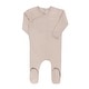 preview thumbnail 6 of 9, Ely's & Co. Cotton Little One Collection - Kimono Footie Tan - 1 Months