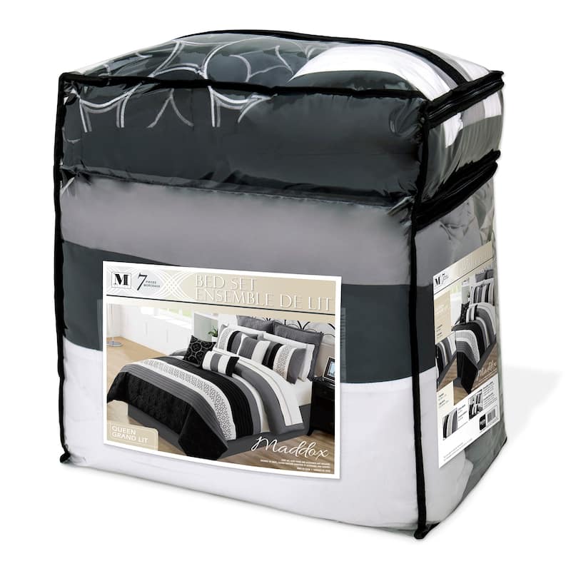 Comforter Set 7 Piece Wov Queen Maddox