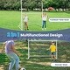 preview thumbnail 10 of 8, Gymax 2 in 1 Football Training Equipment w/ 4 Ground Stakes 18 Bungee