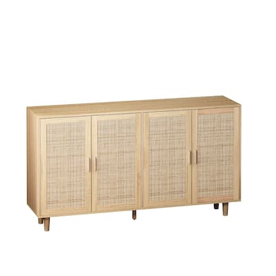 Elegant Rattan Decorative Storage Sideboard