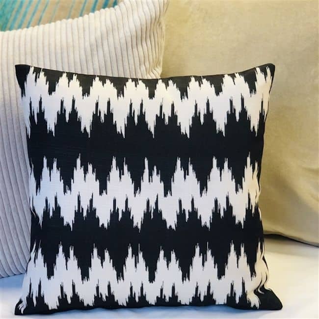Ikat Stripes Throw Pillow