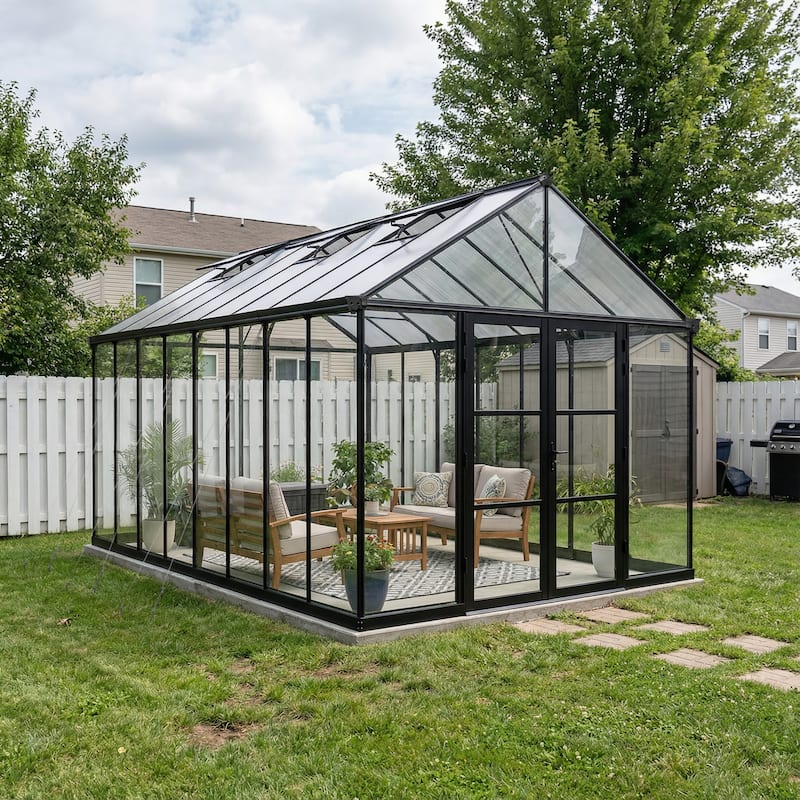 Canopia Aria 10 ft. Black / Clear Greenhouse Kit - 10 ft. x 20 ft.