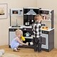 preview thumbnail 5 of 5, Corner Kids Kitchen Playset Wooden Toy Corner Kids Kitchen Playset