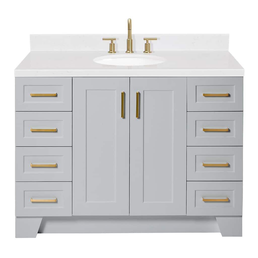 Ariel Q048SCQOVO Taylor 48" Free Standing Single Basin Vanity Set with