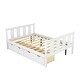 preview thumbnail 4 of 16, Full Size Classic Modern Design Solid Wood Platform Bed Frame with Storage Drawers, Headboard and Footboard