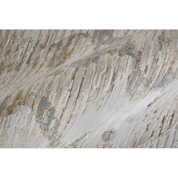 Wuwa Power Loomed Distressed Abstract Area Rug By HomeRoots - 8' Runner