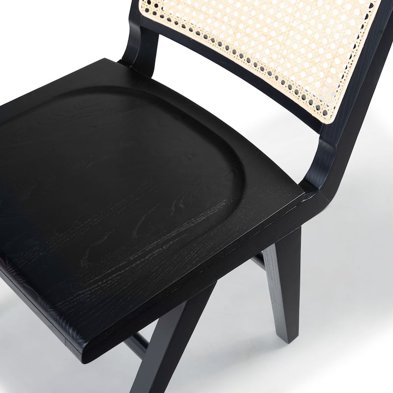 SAFAVIEH Couture Hattie French Cane Solid Wood Dining Chair (Set of 2