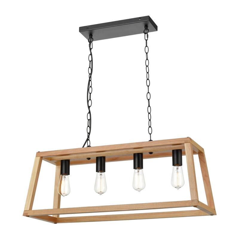 Light Society Bristol Wood Pendant Lamp