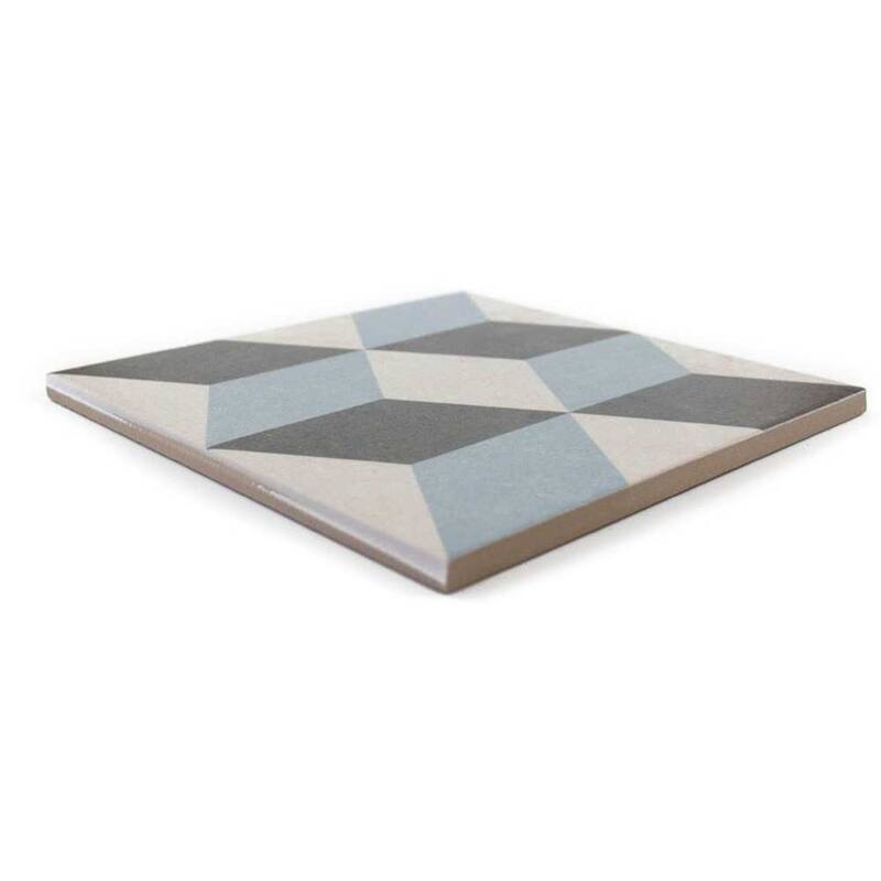 The Tile Life Prism 9x9 Grey Porcelain Floor & Wall Tile