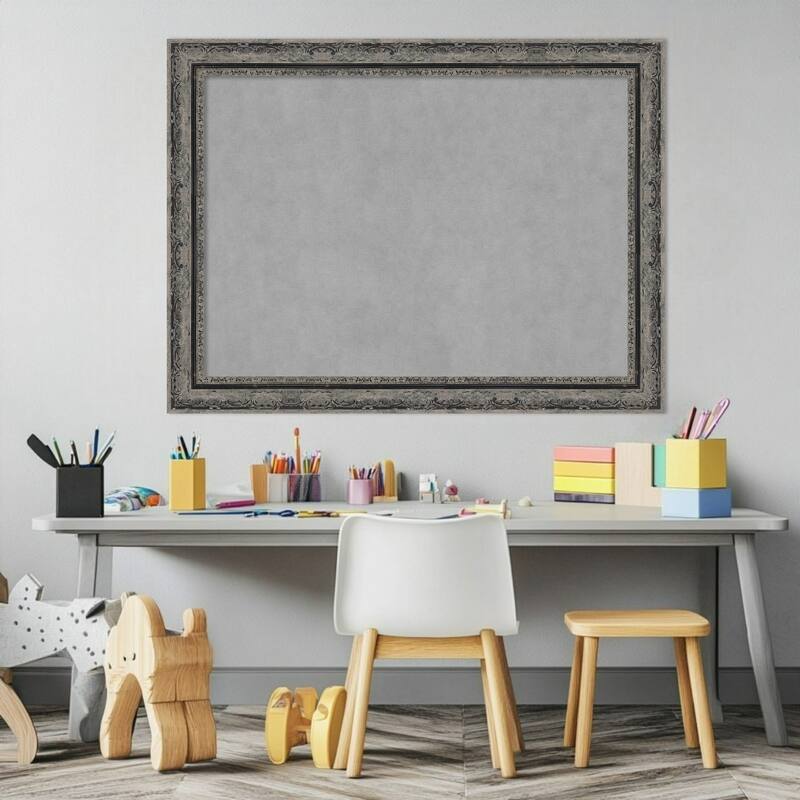 Amanti Art Filigree Gloss Black Framed