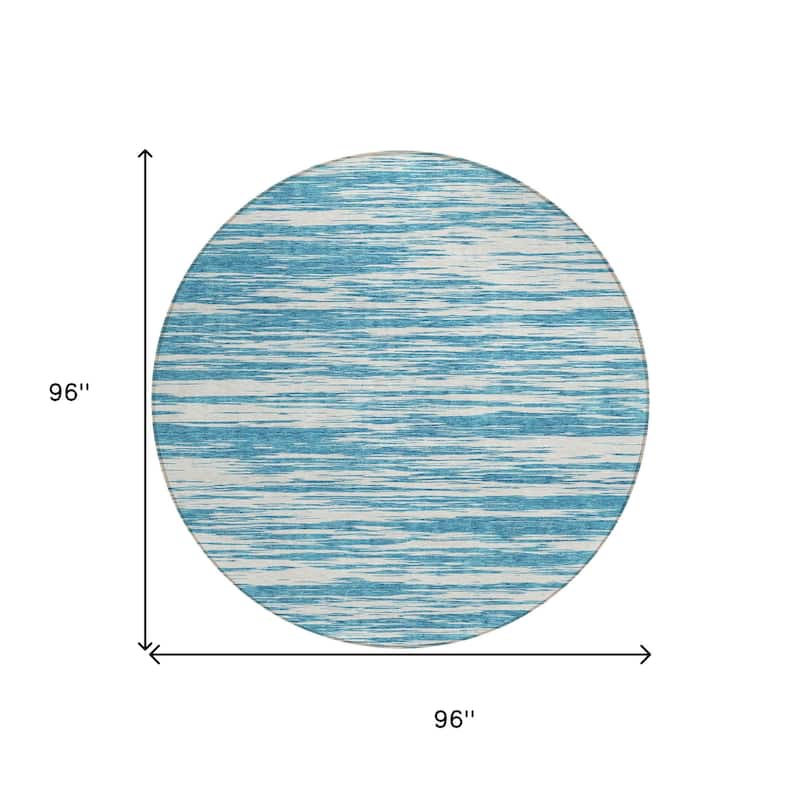 HomeRoots Abstract Modern Rectangle Outdoor Rug