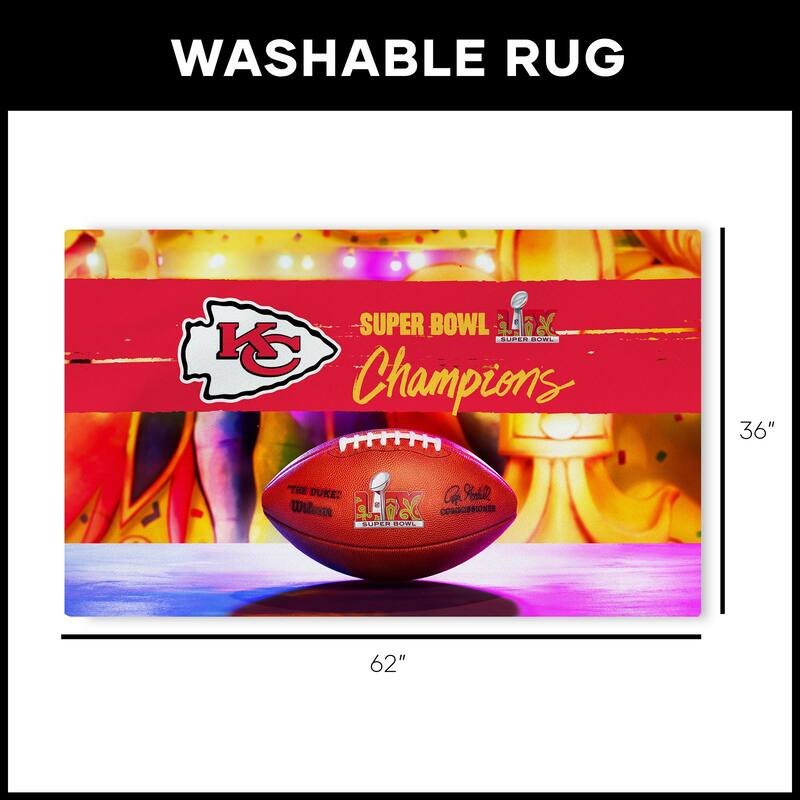 NFL Super Bowl Champs Washable Rug