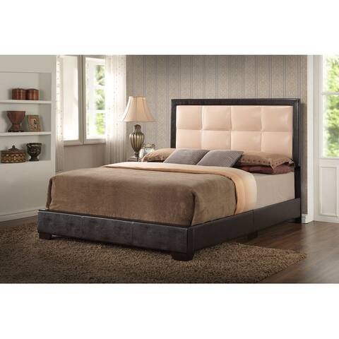Panello Bed with Faux Leather Upholstery