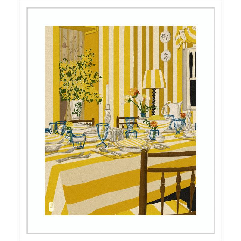 Week 30 Room Portrait by Dianne Nicole Fernando Wood Framed Wall Art Print