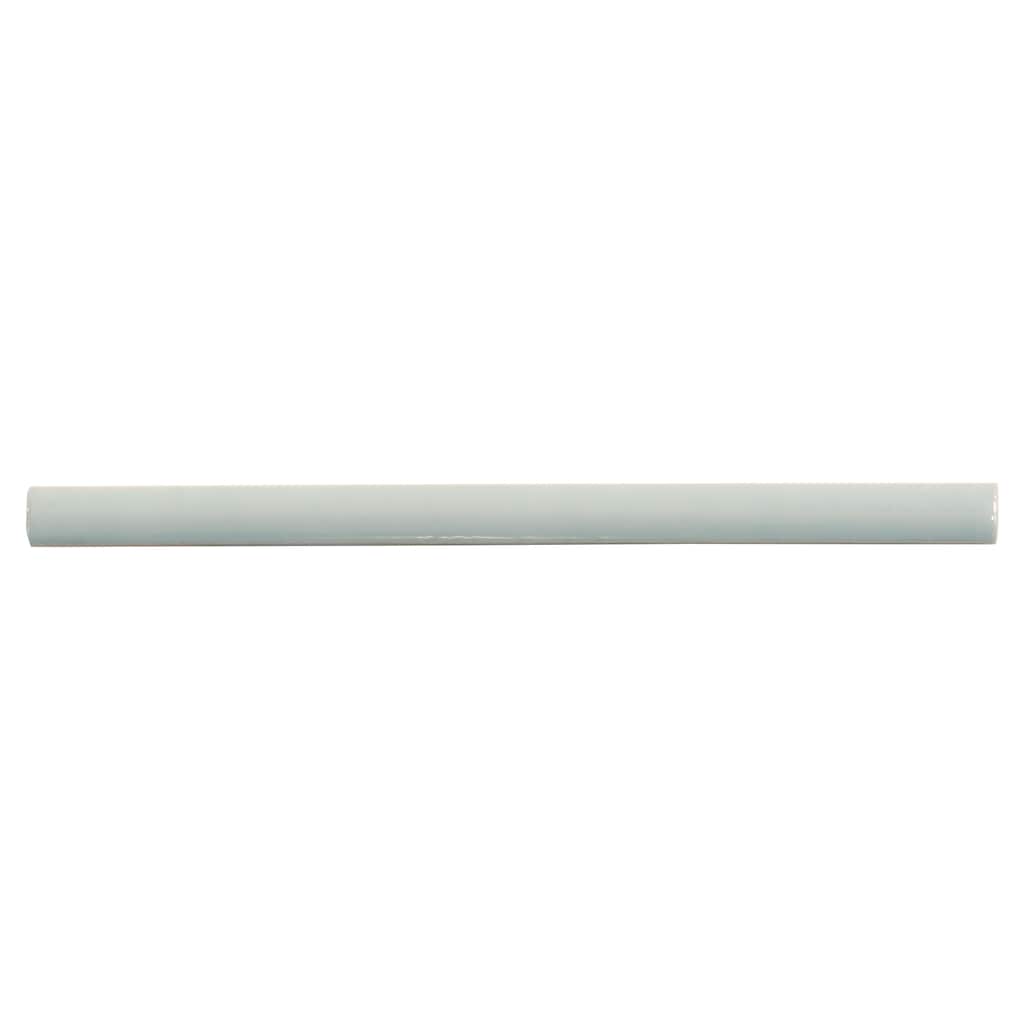 Apollo tile 0.5" x 8" Horizonte Glossy Pastel light Blue Ceramic Tile (0.27 sq ft/case) - 10 Pack