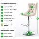 preview thumbnail 32 of 76, Swivel Velvet Bar Stools Sliver Pesdestal (Set of 6)