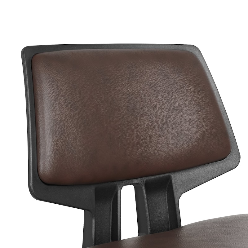 VECELO 2/4-Piece 360° Swivel PU Leather Bar Stools with Footrest Multi-Purpose Space-Saving Bar Stools for Small Apartments