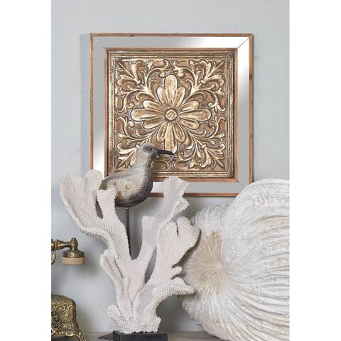 Brown Iron Glam Wall Decor Floral and botanical (Set of 3)