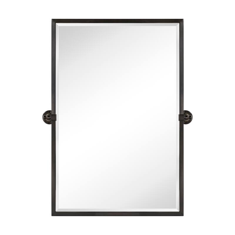 Blakley Rectangle Metal Wall Mirror - 36" x 24" - Rubbed Bronze
